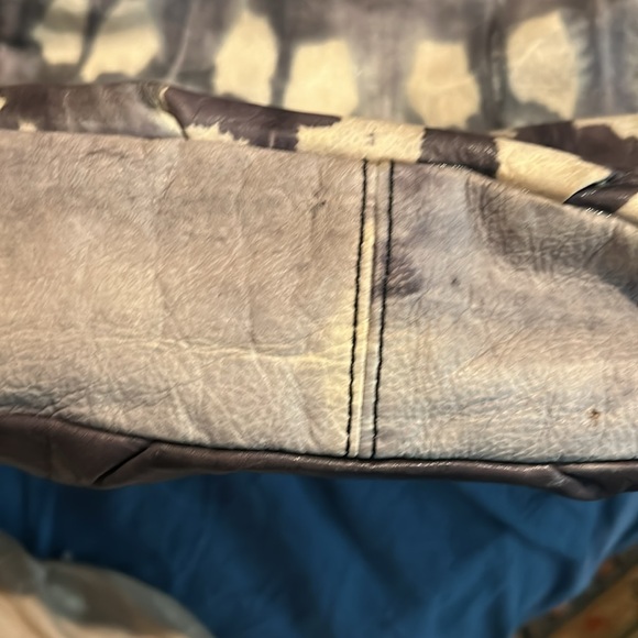 Vintage L.A.M.B. Leather Josephine Tie Dye Handbag w/ Dust Bag - Picture 15 of 15